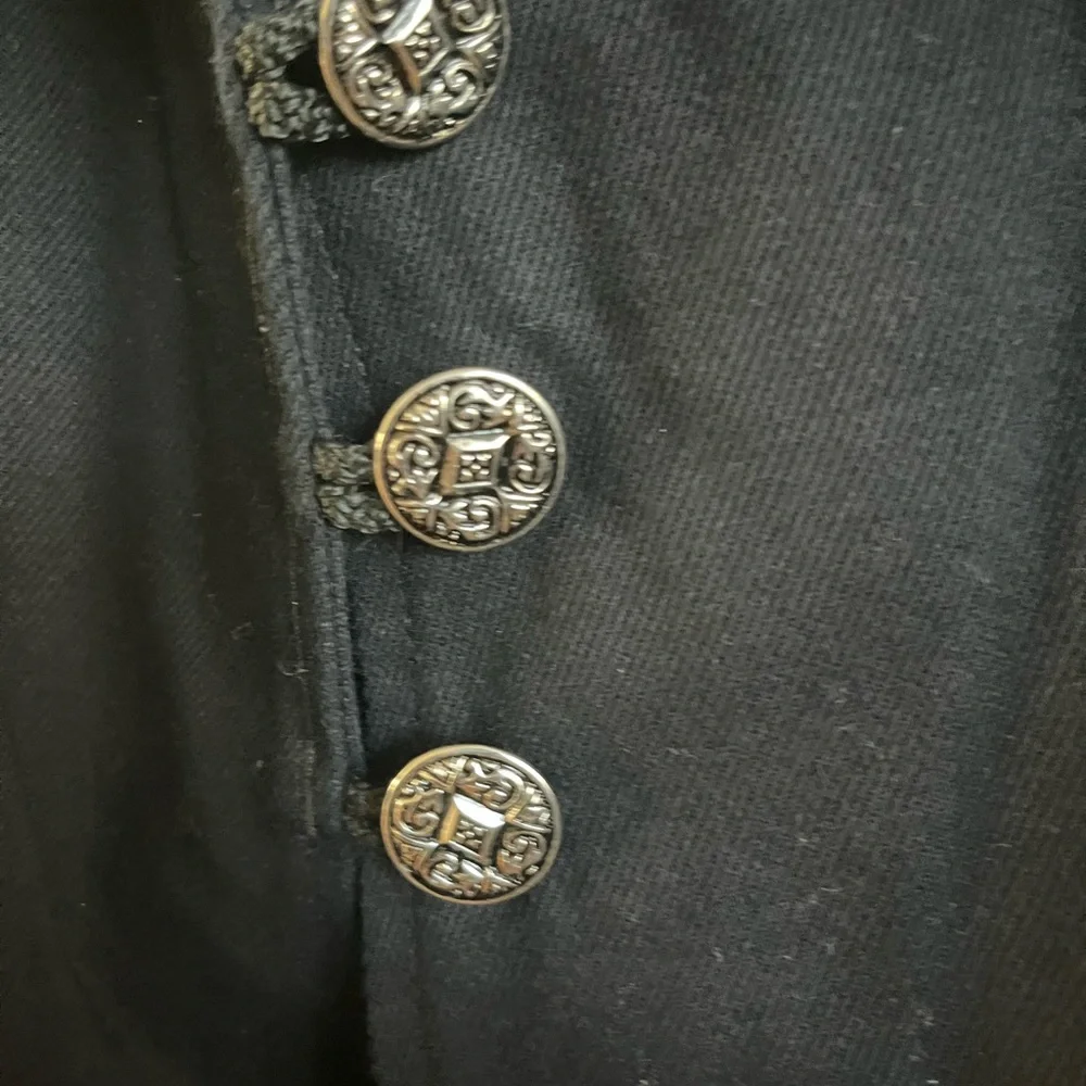 Vintage 90’s Black Trench Coat - Picture 2 of 8